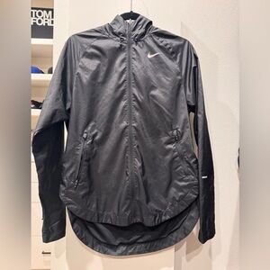 Nike Black Hooded Windbreaker Jacket